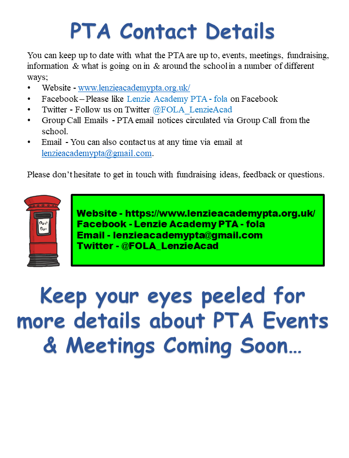 PTA Contact Details