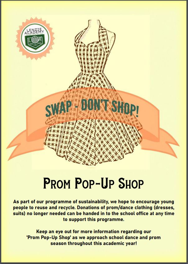 Poster-Prom Pop-up shop: swap -don't shop